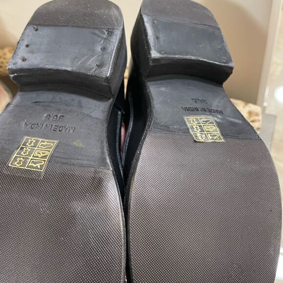 New Free People Black Leather Flower Cut Outs Power Lace-Up Zip Back Boo… - Picture 6 of 10